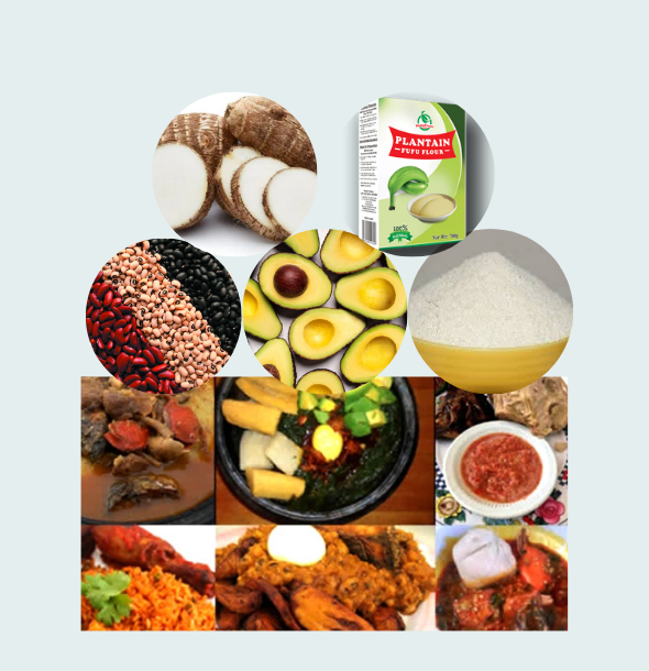 Image of Ghanaian food products