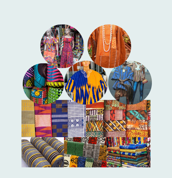 Image of Ghanaian and African clothes